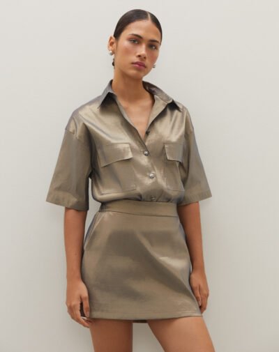 Short Saia Camila Tafetá Fendi