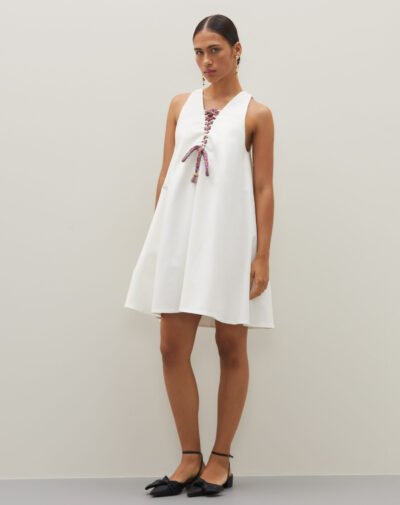 Vestido Trapézio Nina Off-White
