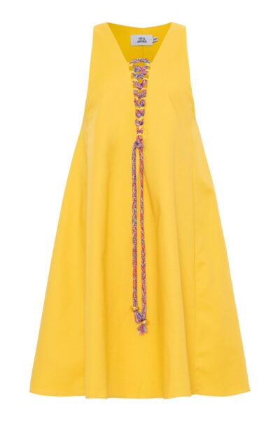 Vestido Trapézio Nina Amarelo