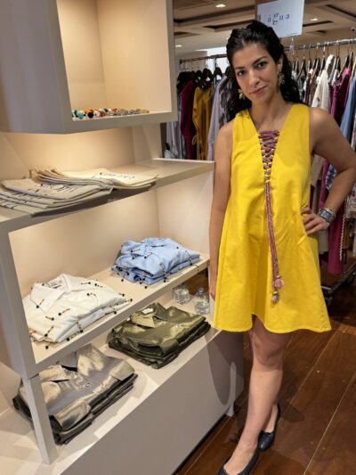 Alternative view of Vestido Trapézio Nina Amarelo