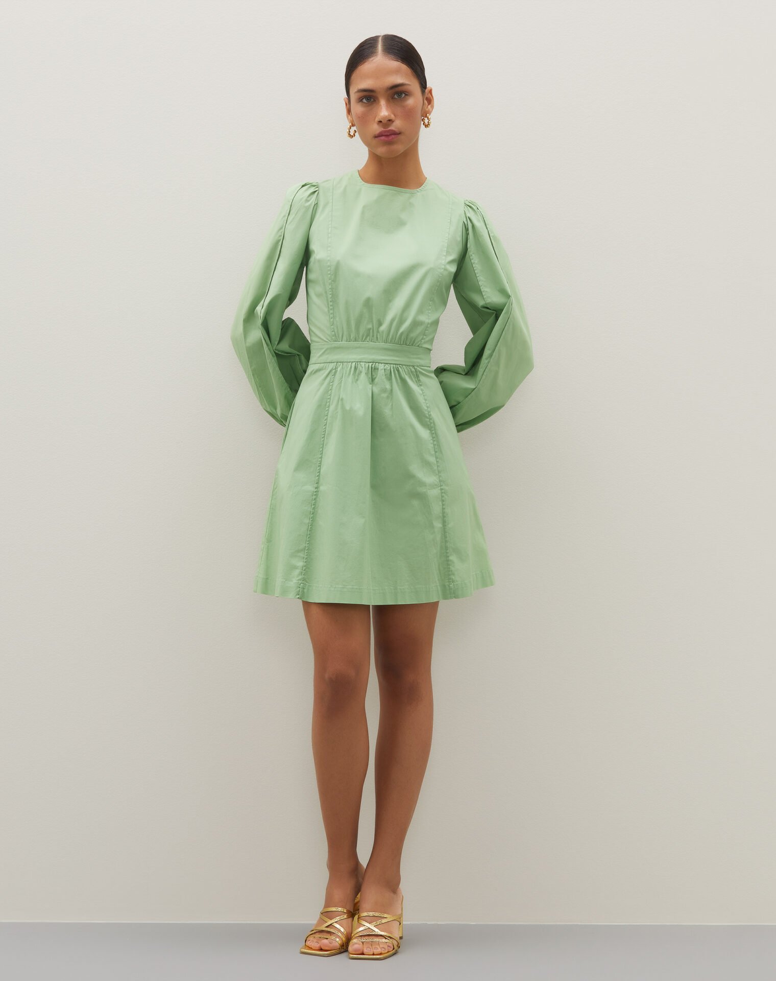 Vestido Marina Verde Maçã