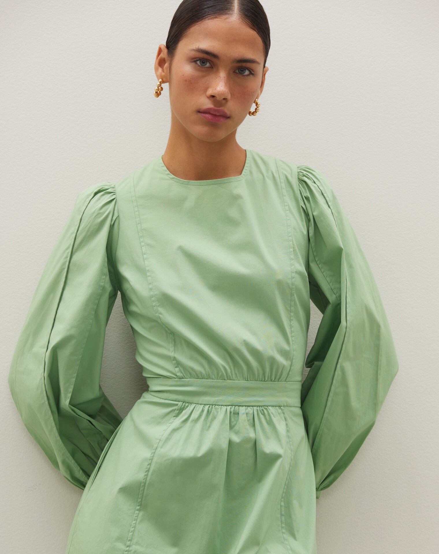 Vestido Marina Verde Maçã - Imagem 3