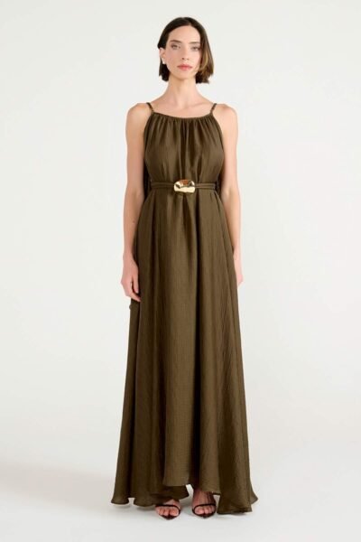 Vestido Longo Flow Verde