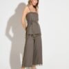 Calça Pantacourt Esmeralda Medalhas Cinza