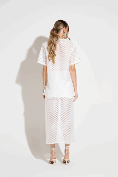 Alternative view of Camisetão Organza Off-White