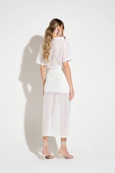 Alternative view of Saia Midi Organza Off-White
