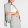 Jaqueta Bomber Jacquard Folhas