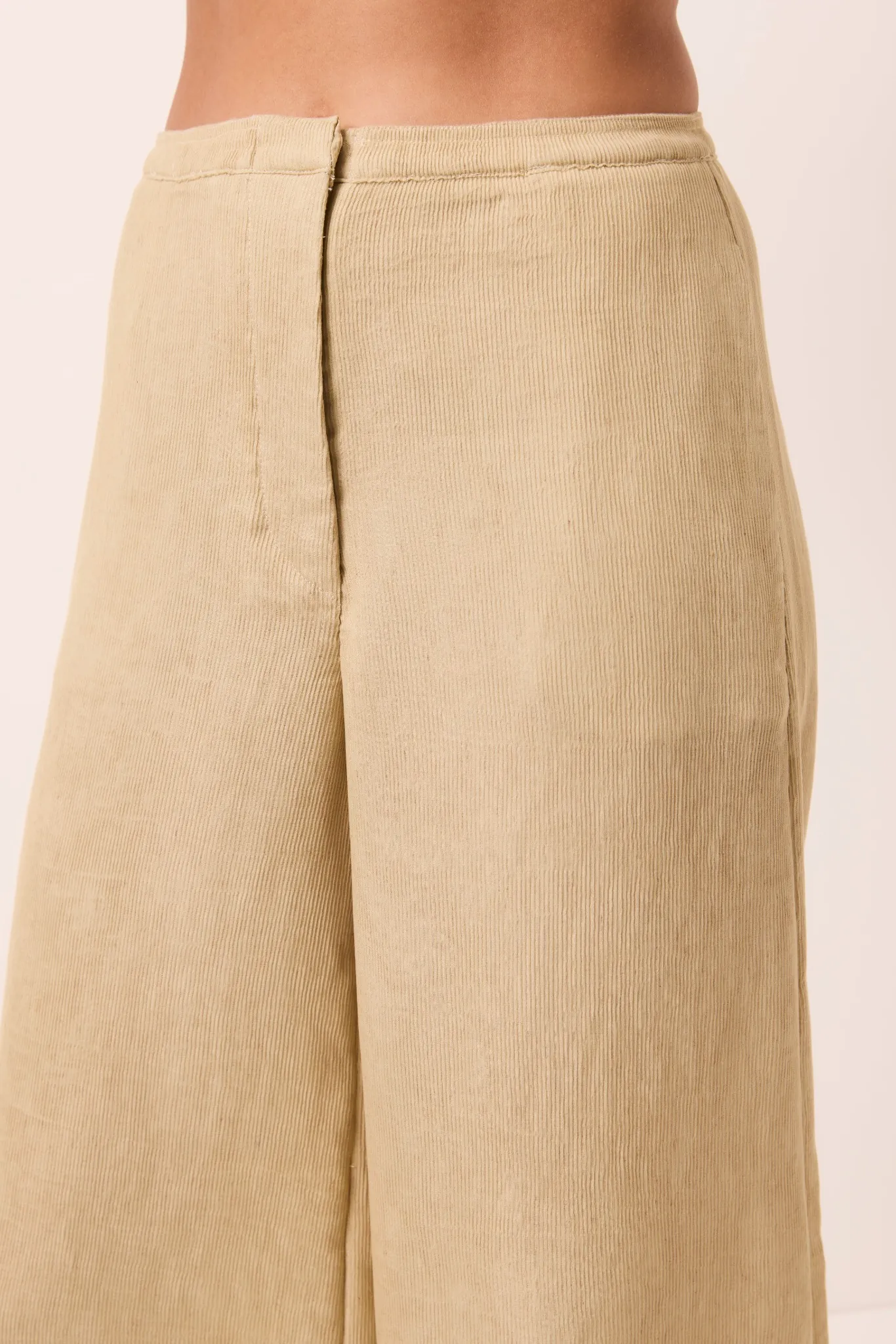 Calça Pantalona Linen Ostra Areia - Imagem 5